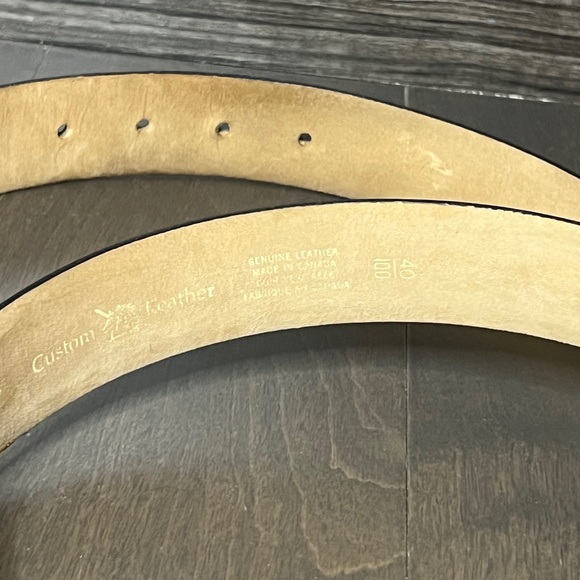 Custom Leather Dress Pant Belt - Picture 2 of 4